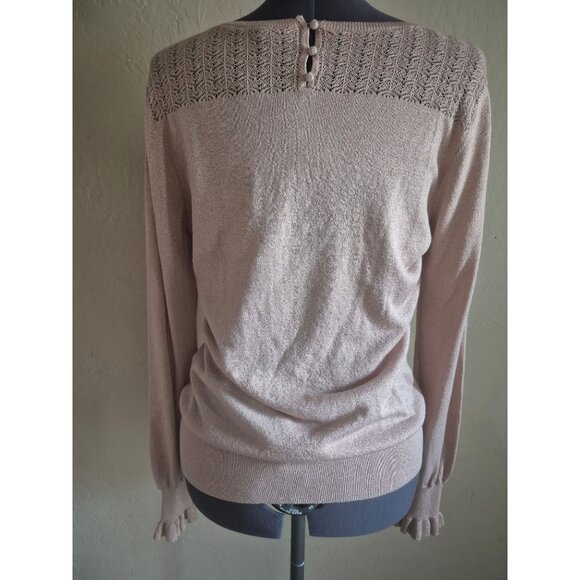 White House Black Market Blush Pink SweaterSize L - Picture 3 of 7